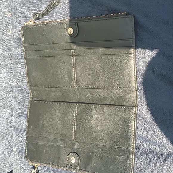 Kate Spade Black Pebbled Leather Bifold Wallet - Picture 5 of 11